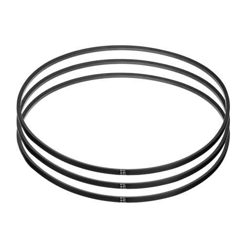 Image of uxcell 3pcs A57 or 4L590 Classic Wrapped Rubber V-Belt, 57 inch(1450mm) Inside Circumference, A Profile V Belt