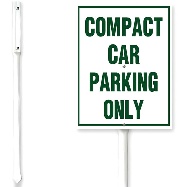 Horienteeon Company Car Parking Only Sign With Stake Reserved Parking Yard Sign 8x12 Inch Business Rustproof Sturdy Aluminum Sign For Outdoor Yard Garden Decoration Use Easy Install