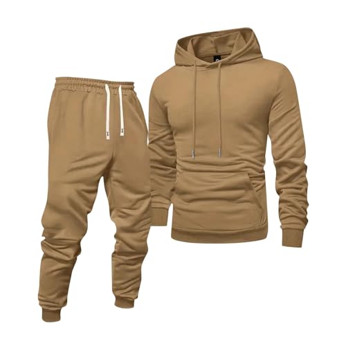 Men's 2 Piece Outfits Hoodie Sweatshirt Tracksuit & Joggers Sweatpants Sweatsuit Set