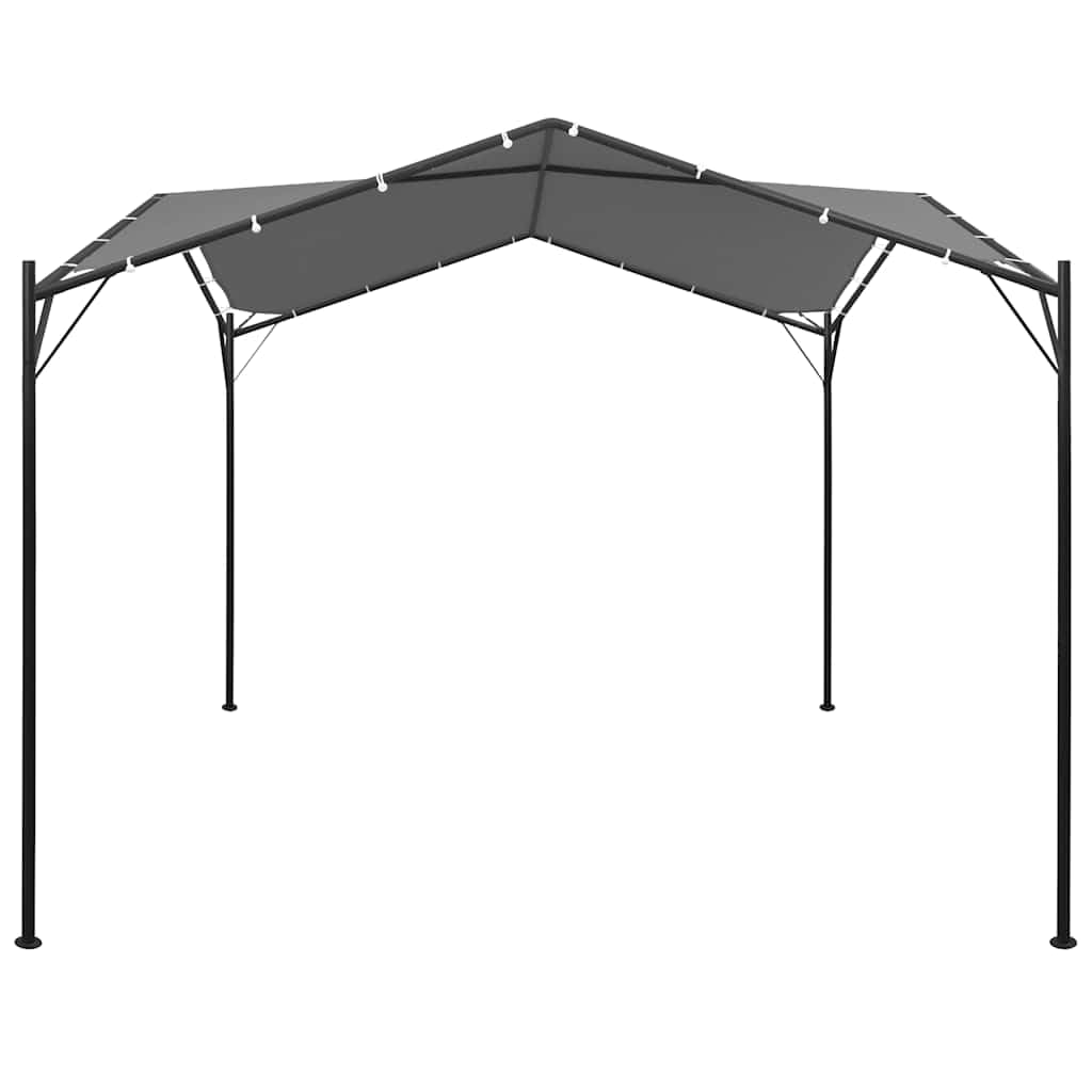 Tonnelle de jardin en métal anthracite 4 x 4 m