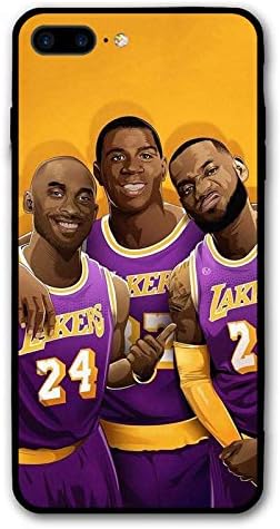 Lebron-Kobe-Magic iPhone 6s Plus Case 6 Plus Case Soft Rubber Frame and Hard PC Back Cover Case (for iPhone 6/6s Plus 5.5")