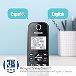 Panasonic Corded/Cordless Phone with Advanced Call Block, 2-Way Recording and Digital Answering Machine, 2 Handsets Expandable up to 6 Cordless Handsets - KX-TGF852B (Black) - Image 5