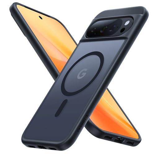 TORRAS Magnetic Shockproof for Google Pixel 10 Pro Case/Pixel 10 Case，[Military Grade 12FT Drop Protection][Fit for MagSafe], Slim Matte Translucent