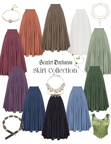 Jupe longue décontractée Scarlet Darkness style bohème - 5