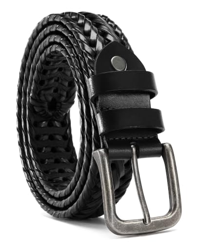 Image of CHAOREN Mens Belts Leather 35mm for Jeans - Tough at Work, Sharp Daily | Genuine Leather, Durable Buckle, Casual Occasion, Everyday Dress, Classic Style, Handmade, Gift Box