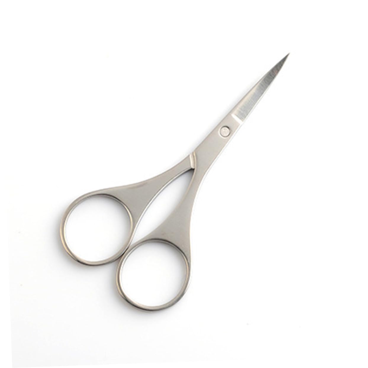 Didiseaon 1pezzi Forbicine Per Sopracciglia in Acciaio Inox Lame Precise Curvate Punte Arrotondate Per Sicurezza Peli Naso Orecchie Indolore Design Pratico Facile Impugnare