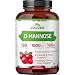 Zazzee D-Mannose 180 Veggie Capsules, 1000 mg per Serving, Pure, Potent and Fast-Acting, Extra Strength Dosage, Vegan, Non-GMO and All-Natural