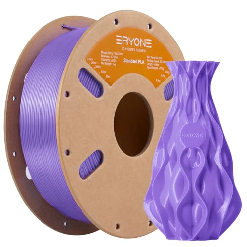 Image of ERYONE PLA Filament 3D Printer PLA Filament 1.75mm + /- 0.03mm, PLA Filament 1KG Cardboard Spool(2.2LBS), Lavender