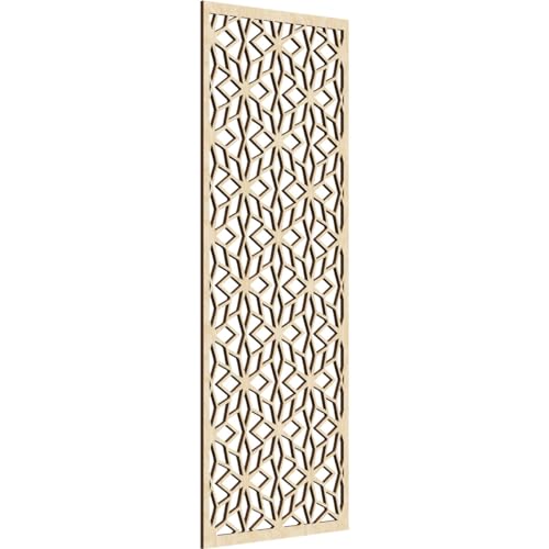 Image of 17 3 /8 inchW x 44 3 /8 inchH x 1 /4 inchT Lake Decorative Fretwork Wood Wall Panels, Birch