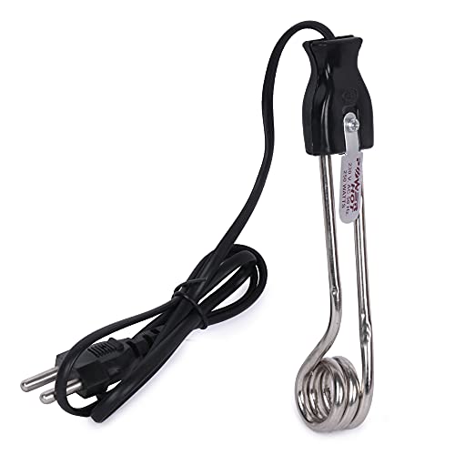 Image of Electric Milk Frother and Coffee Foam 240 Watts Mini Immersion Water Heater Rod, Nickel Plated, for Coffee, Tea, Boiling Small Quantities. 1 Pack