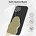 LoeoeL for iPhone 13 Pro Max Phone Case Silicone, Minimalist Ultra Thin Slim Soft Rubber Gel Solid Color Matte TPU Cute Case for Women Men, Girly Plain Aesthetic Design & Camera Cover, Black