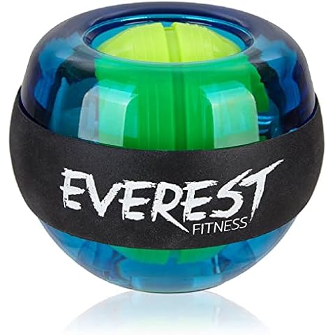 EVEREST FITNESS Gyroscope - Gyro Ball for Wrist Strengthening & Training - Light Up Gyroscopic Hand Exercise Balls Cover