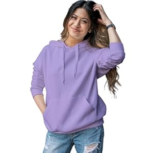 Arispo Women’s Plain Hoodies, Sweatshirt, Winter Sweater Hoodie for Women & Girls, Fleece