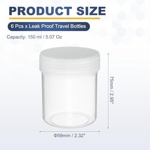 Flacons de à large ouverture 150ml parfaits pour conserver vos échantillons d'eau et de nature
