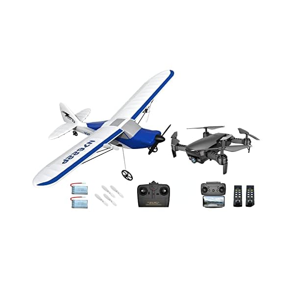 VOLANTEXRC RC Plane Ready to Fly for Beginners + Mini Drone for Kids with 1080P HD FPV Camera