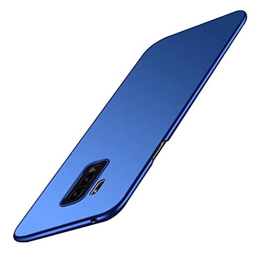 Jacyren Fodral till Samsung Galaxy S9 Plus Ultra tunn matt PC fodral [Anti-rep] Skyddsfodral [Anti-fingeravtryck] Skyddsfodral för Galaxy S9/S9 Plus, - blå - Einheitsgröße