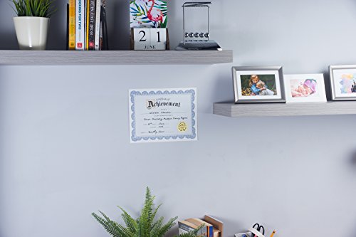 Certificate Of Achievement Award And Seal Stickers (Blue, 8.5 X 11 In, 48-Pack) #TOP2