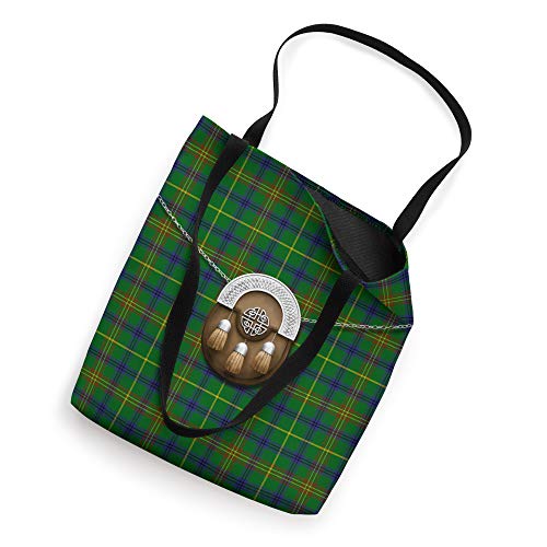 Scottish Clan Holmes Tartan Plaid With Sporran Tote Bag2