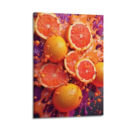 Affiche pamplemousse koanga pour une ambiance de chambre moderne et vitaminée