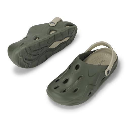Image of Woodland Men's Black /Lgrey Eva Slides-UK-5 (EURO 39)