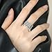 Vintage Tassel Small Ball Open Ring for Women Oxidized Silver Trendy Stacking Middle Tail Finger Rings Wedding Band Personalized Eternity Statement Comfort Fit Fashion Jewelry for Mother Size 7
