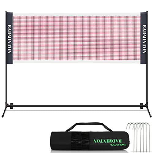 Tragbares Badmintonnetz Mit Ständer – Faltbar, Leicht (750 G), Für Indoor & Outdoor – Kein Werkzeug Nötig