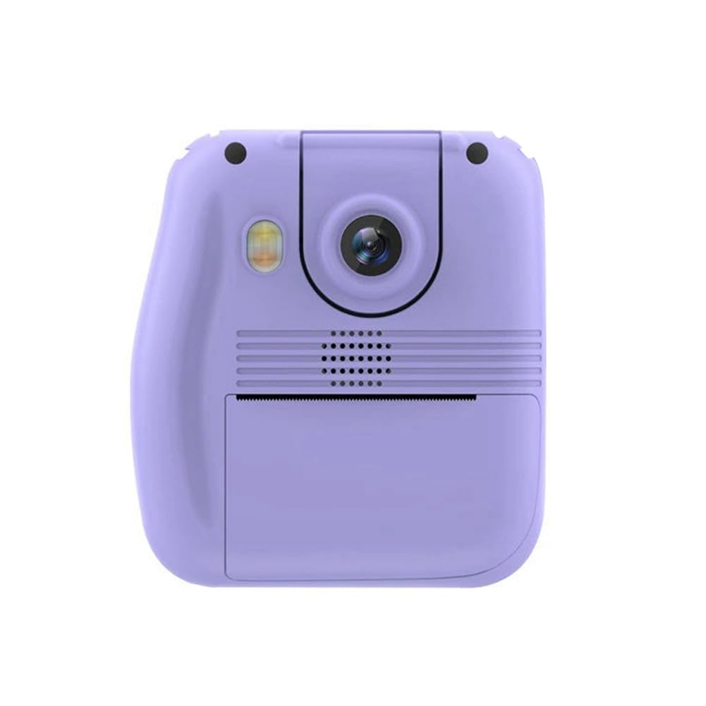 Imprimante Portable à Objectif Rabattable pour Enfants, Papier Thermique, Autocollants, Imprimantes, Multifonction, Numérique, Reflex, Violet
