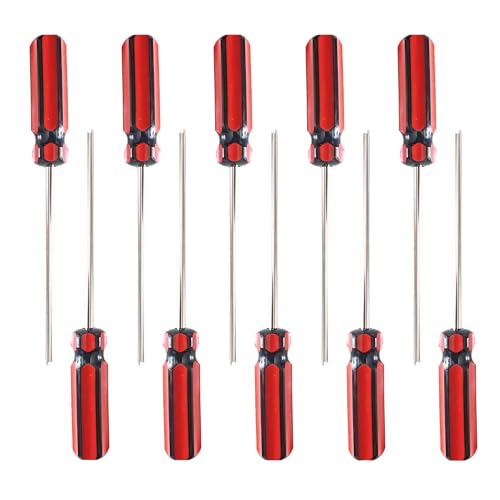 Image of C-HORSE 10 Pcs Extended Valve Core Removal Tool - Screwdriver Valve Stem Core Remover 6523339 for Car, Motorcycle, Truck & Bike Tire Repair - Universal Fit, Easy Grip Handle
