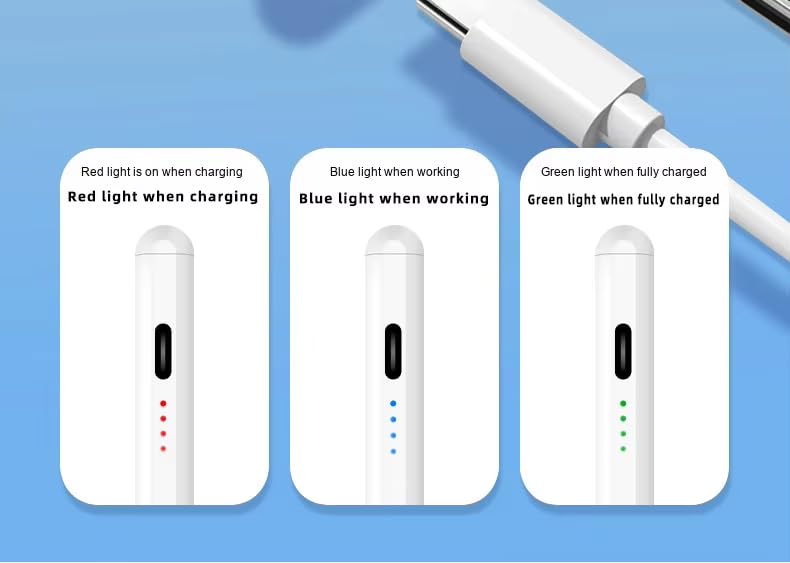 Image of GADGETSWEAR Stylus Pen for Android, iPhone, iPad, Tablet & Smartphones - High Precision Fine Point Disc Tip, Type-C Charging, Long Battery - Universal Touch Screen Pen for Pro Drawing & Writing, White