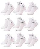 OZABI - Chaussettes Femme SERGIO TACCHINI Socquettes Tiges 2 tiers SPORT Pack de 9 Paires Blanches 36/40