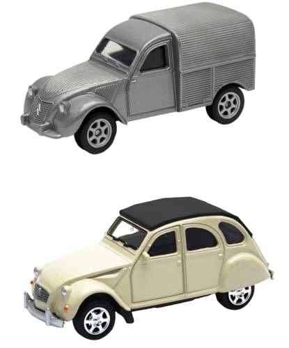 OPO 10 - Lote de 2 Coches en Miniatura de 3 Pulgadas: Citroen 2CV - WEL10