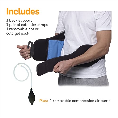 Natracure Hot/Cold Compression Lumbar Support Back Brace/Wrap – Alleviates Pain From Back Surgery, Arthritis, Swelling, Sciatica, Degenerative/Slipped Discs, And Sports Injuries (6037 Cat) #TOP5