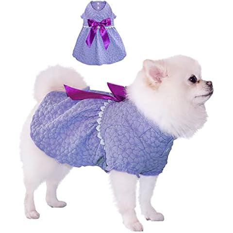 TONY HOBY Hundekleid, Hundepartykleid, Hund Sommer Outdoor Kleid, Weich und Leicht Rosa Hund Tutu thumbnail