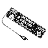 Halloween Bookmark for Women Men Adults Halloween Book Club Gifts for Bookworms Nerd Book Lovers Reading Women, Boo Basket Stuffers for Women Men Horror Book Club Gift Ideas Wicked Merch