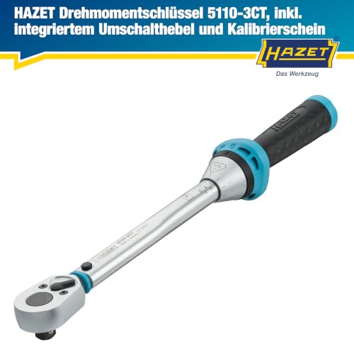 Hazet Drehmomentschlüssel 5110-3CT, 10-60Nm, 3/8 Zoll (10 mm) Vierkant