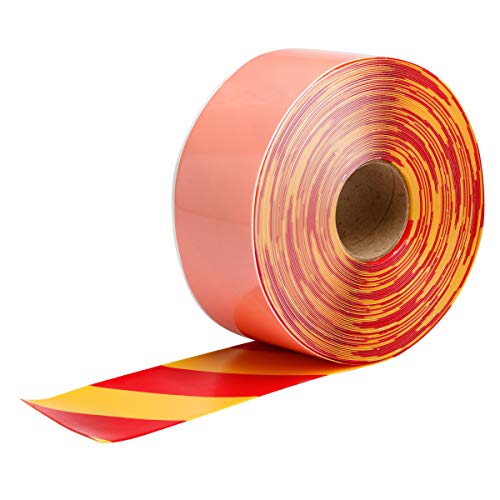 Toughstripe® Max Floor Marking Tape 4 in W X 100 Ft L Vinyl Red/Yellow