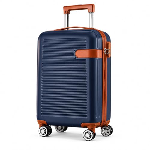 Mala de Bordo Premium ABS Antifurto Rodas 360° Giro Duplo Cadeado Integrado Bagagem de Mão Executiva Leve Resistente Compartimento Organizador Ideal para Viagens e Negócios 10kg