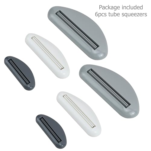 eiks 6 sets tube squeezer clip for toothpaste hand cream paint tube cosmetics easy press amp reduces waste