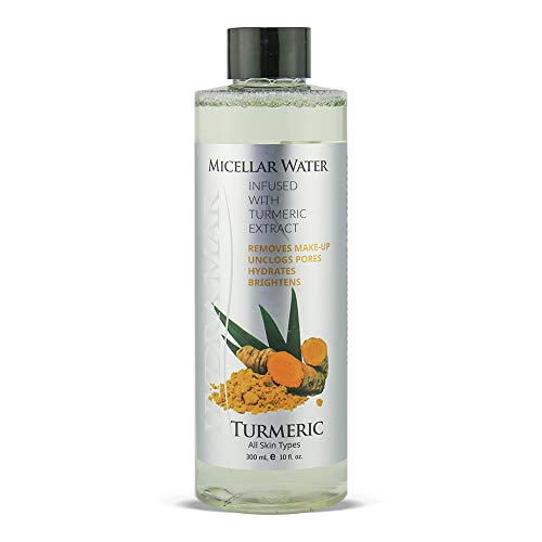 Hydra Mar Turmeric Micellar Water - Makeup Remover, Facial Cleanser, Cleansing Water, Prefect for Dry and Sensitive Skin, Purifying and Refreshing, Sulfate-Free, Cruelty-Free - Made in America - 10 Oz Hydra Mar Turmeric Micellar Water - Makeup Remover, Facial Cleanser, Cleansing Water, Prefect for Dry and Sensitive Skin, Purifying and Refreshing, Sulfate-Free, Cruelty-Free - Made in America - 10 Oz