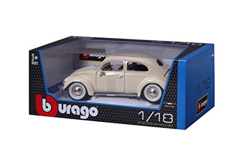 Bburago 18-12029 Gold VW Kafer Beetle (1955) - Modellino in scala 1:18, colori assortiti