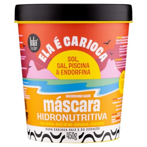 Ela é Carioca Máscara Hidronutritiva Sol e Mar 450g, Lola Cosmetics Ela é Carioca Máscara Hidronutritiva Sol e Mar 450g, Lola Cosmetics