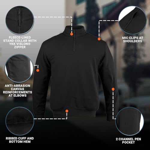Maillot de survêtement Propper Station pull zippé homme sweat bleu vêtements de travail