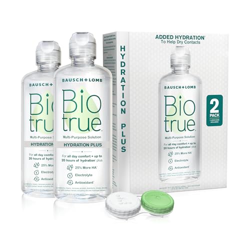 Biotrue Hydration Plus Contact Lens Solution with Lens Case, Multi-Purpose