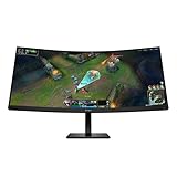 HP OMEN 34 inch WQHD 180Hz Curved Gaming Monitor, Wide QHD Display (3440 x 1440), VA Panel, VESA DisplayHDR 400, 1ms MPRT (with Overdrive), AMD FreeSync Premium Technology, Black, OMEN 34c G2 (2025)