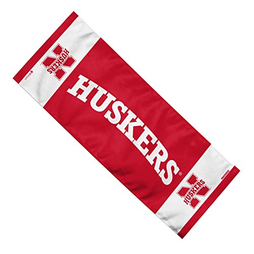 Mission Athletecare NCAA Nebraska Cornhuskers Team EnduraCool Microfiber Towel, 12" x 30", Red