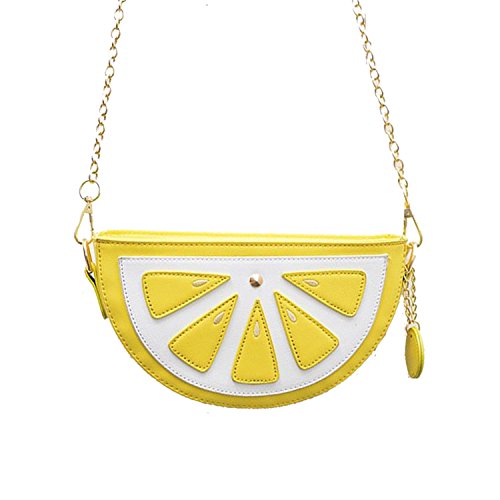 Freie Liebe New Cute Watermelon Lemon Shaped Crossbody Clutch Purse Bag Fruit Style Purse Mini Shoulder Bag3