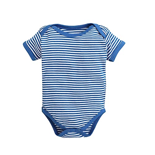 Image of POOJA BABY Cotton Baby Bodysuit Short Sleeve Half Romper Pack of 3 Soft & Comfortable for Kids Pack of 3