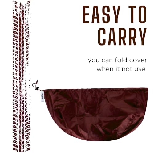 Image of Polyester Helmet Cover - Protects from Dust, Rain, Scratches Dustproof Waterproof Lightweight and Durable Secure Universal Size Storage Bag for Motorcycles Helmets (Pack of 2)