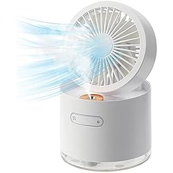 Ventilador Con Rociador Wontool nebulización mano | Ventilador con rociador agua nebulizada | Ventiladores refrigeración | Ventilador escritorio USB plegable para oficina, exterior, hogar, escuela