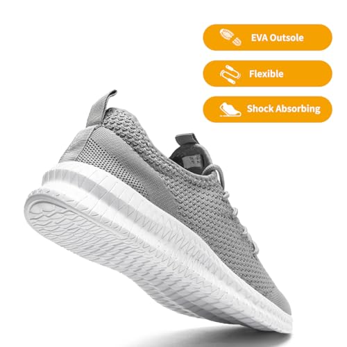 Image of DLWKIPV Mens Slip On Shoes Tennis Walking Gym Athletic Running Fashion Sneakers Workout Footwear Casual Sport Outdoors Breathable Knitted Mesh Lightweight